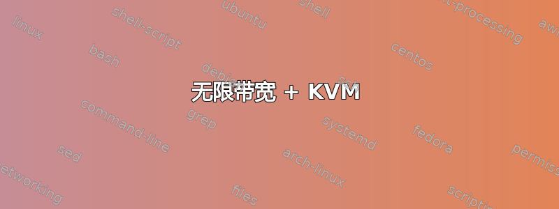 无限带宽 + KVM