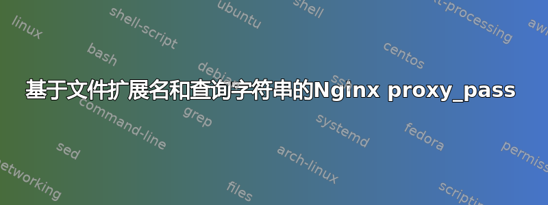 基于文件扩展名和查询字符串的Nginx proxy_pass