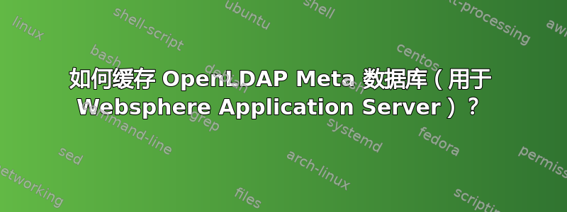 如何缓存 OpenLDAP Meta 数据库（用于 Websphere Application Server）？