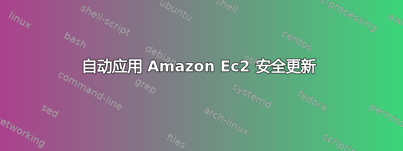 自动应用 Amazon Ec2 安全更新