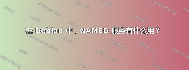 在 Debian 中，NAMED 服务有什么用？