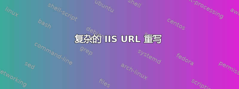 复杂的 IIS URL 重写