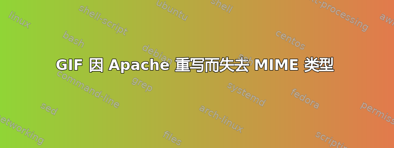 GIF 因 Apache 重写而失去 MIME 类型