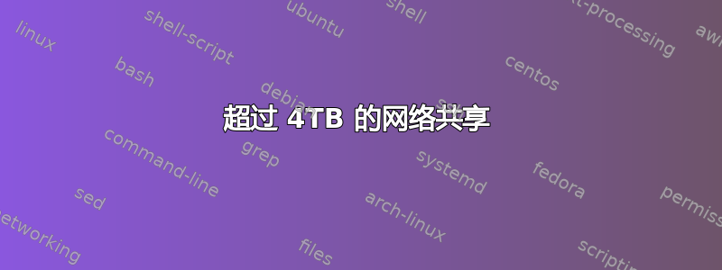 超过 4TB 的网络共享