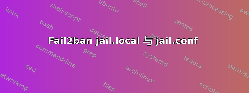 Fail2ban jail.local 与 jail.conf