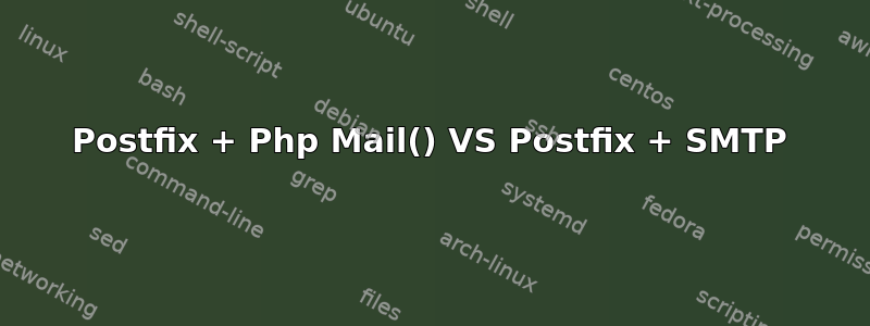 Postfix + Php Mail() VS Postfix + SMTP