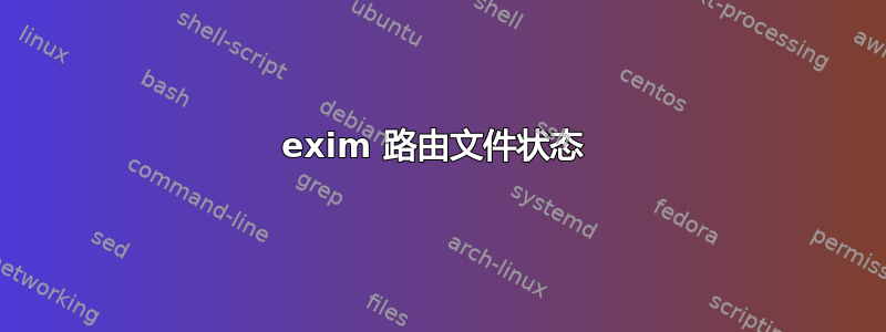 exim 路由文件状态 