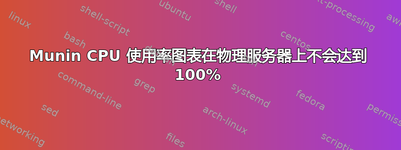 Munin CPU 使用率图表在物理服务器上不会达到 100%