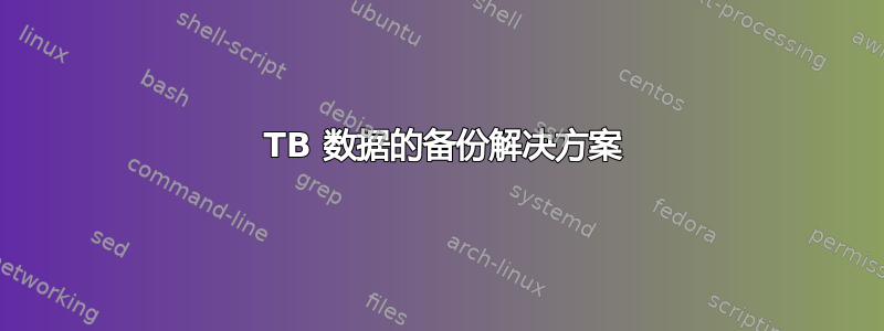 20 TB 数据的备份解决方案