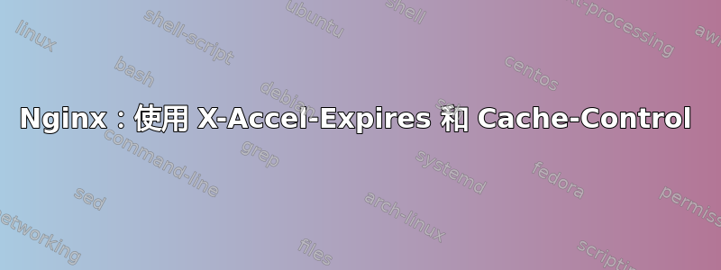 Nginx：使用 X-Accel-Expires 和 Cache-Control