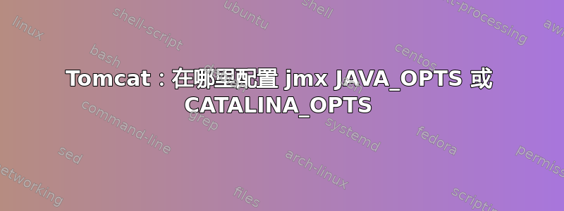 Tomcat：在哪里配置 jmx JAVA_OPTS 或 CATALINA_OPTS