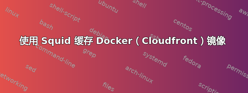 使用 Squid 缓存 Docker（Cloudfront）镜像