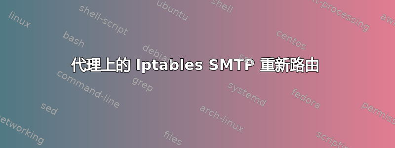 代理上的 Iptables SMTP 重新路由