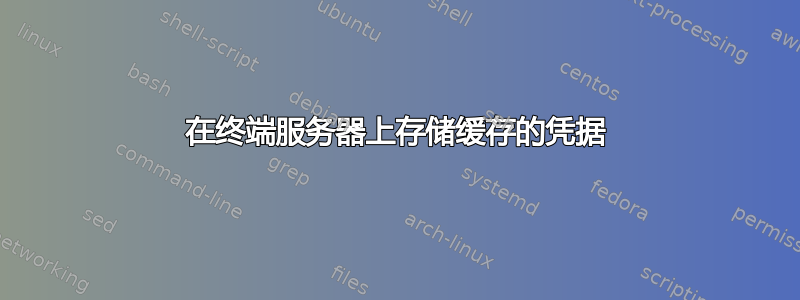 在终端服务器上存储缓存的凭据