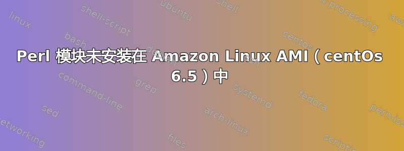 Perl 模块未安装在 Amazon Linux AMI（centOs 6.5）中