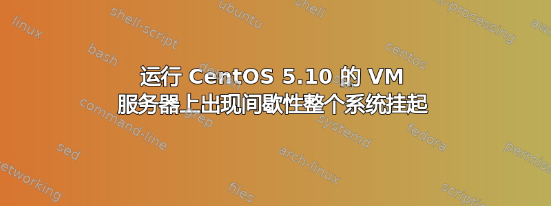 运行 CentOS 5.10 的 VM 服务器上出现间歇性整个系统挂起