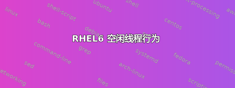 RHEL6 空闲线程行为