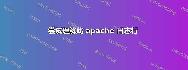 尝试理解此 apache 日志行