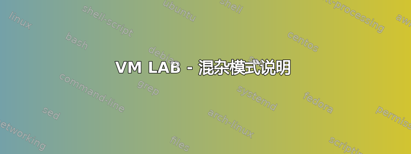 VM LAB - 混杂模式说明