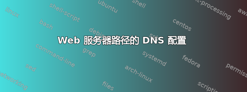 Web 服务器路径的 DNS 配置