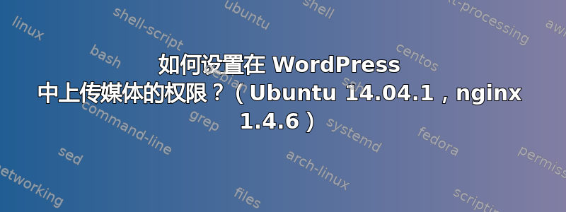 如何设置在 WordPress 中上传媒体的权限？（Ubuntu 14.04.1，nginx 1.4.6）