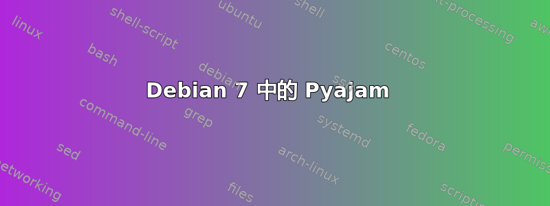 Debian 7 中的 Pyajam 