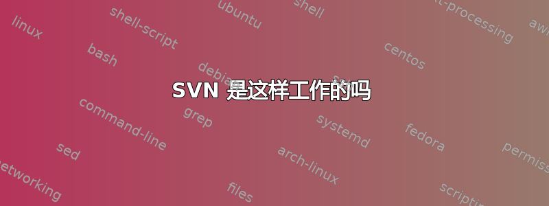 SVN 是这样工作的吗