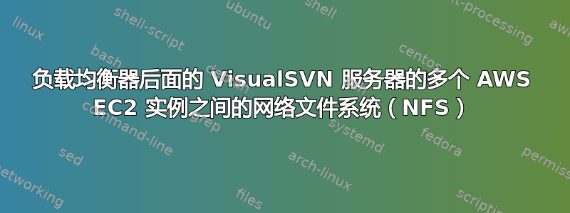 负载均衡器后面的 VisualSVN 服务器的多个 AWS EC2 实例之间的网络文件系统（NFS）