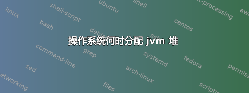 操作系统何时分配 jvm 堆