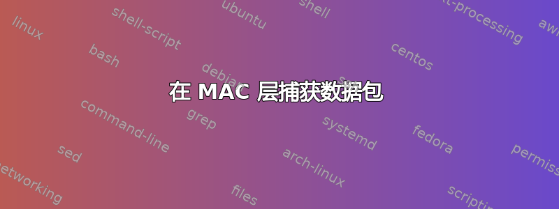 在 MAC 层捕获数据包