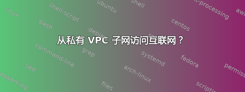 从私有 VPC 子网访问互联网？