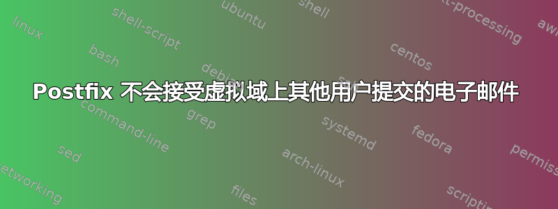 Postfix 不会接受虚拟域上其他用户提交的电子邮件