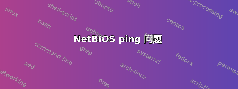 NetBIOS ping 问题