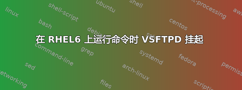 在 RHEL6 上运行命令时 VSFTPD 挂起