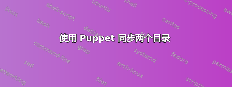 使用 Puppet 同步两个目录