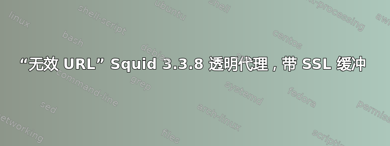 “无效 URL” Squid 3.3.8 透明代理，带 SSL 缓冲