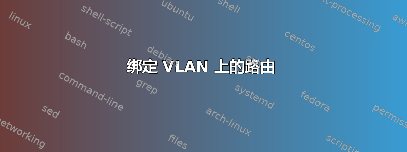 绑定 VLAN 上的路由