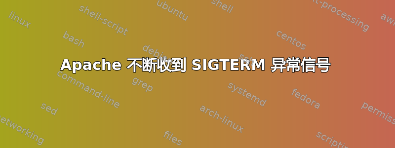 Apache 不断收到 SIGTERM 异常信号