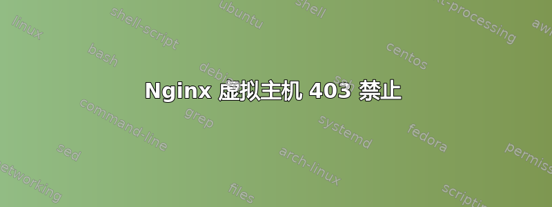 Nginx 虚拟主机 403 禁止