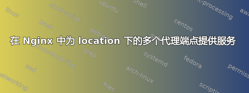 在 Nginx 中为 location 下的多个代理端点提供服务