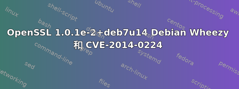 OpenSSL 1.0.1e-2+deb7u14 Debian Wheezy 和 CVE-2014-0224