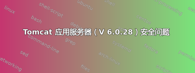 Tomcat 应用服务器（V 6.0.28）安全问题