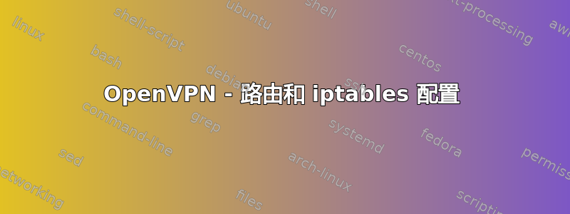 OpenVPN - 路由和 iptables 配置