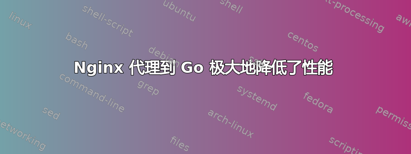 Nginx 代理到 Go 极大地降低了性能