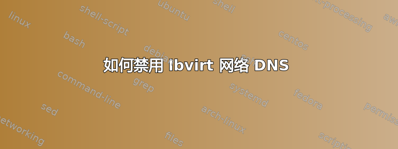 如何禁用 lbvirt 网络 DNS