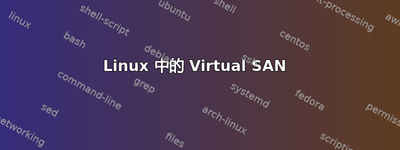 Linux 中的 Virtual SAN 