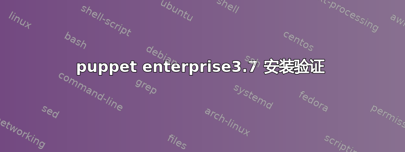 puppet enterprise3.7 安装验证