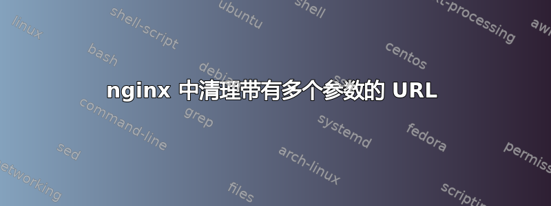 nginx 中清理带有多个参数的 URL