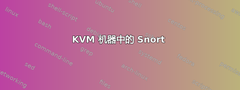 KVM 机器中的 Snort