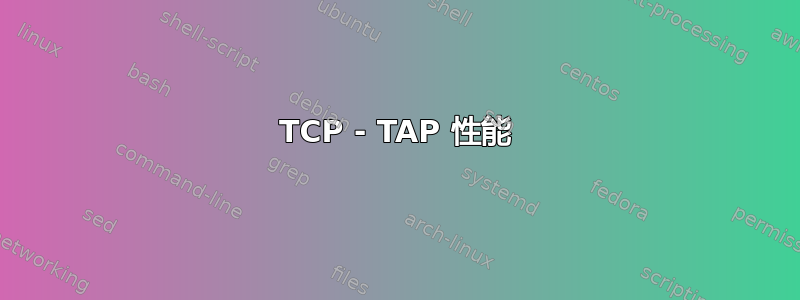 TCP - TAP 性能